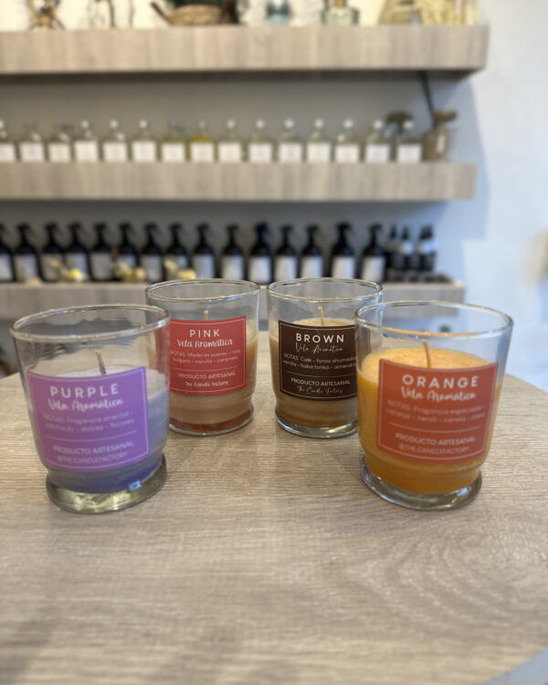 VELA VASO COLORES