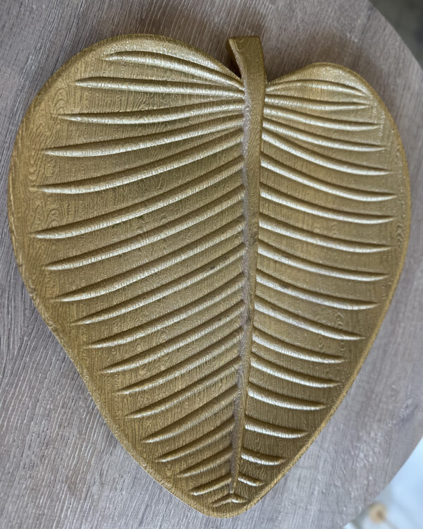 HOJA DORADA REDONDA (BANDEJA)